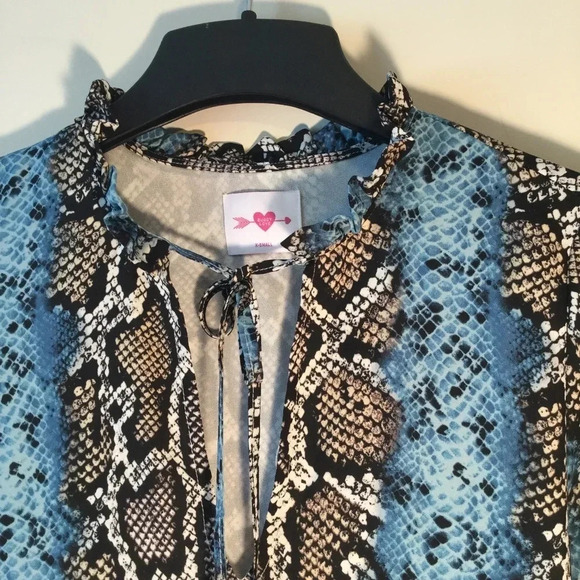 Buddy Love Teddy Python Print Tunic/Mini Dress - Picture 5 of 9